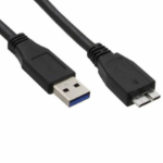 InLine 35405 0.5m USB3.0 CABLE TYPE A MALE TO MICRO B MALE BLACK INLINE