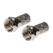 Maplin F Type Twist On Connector for Satellite Aerial Coaxial RG58U Cable Pack of 2