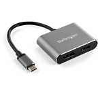 StarTech.com CDP2DPHD USB graphics adapter 3840 x 2160 pixels Black, Gray