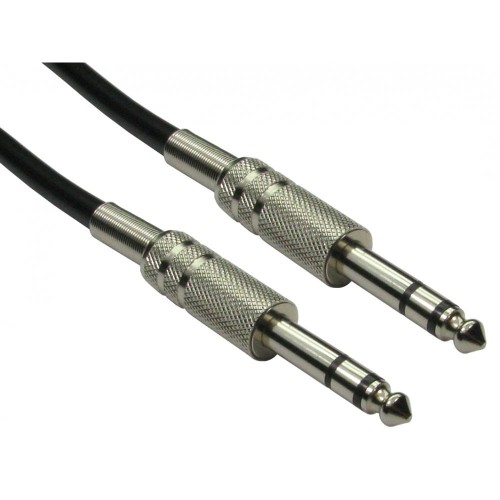 Cables Direct 4635-100NK audio cable 10 m 6.35mm Black, Silver