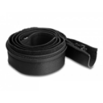 DeLOCK Cable sleeve neoprene flexible with zip 1.5 m x 100 mm black