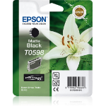 Epson C13T05984020/T0598 Ink cartridge black matt Blister Radio Frequency 13ml for Epson Stylus Photo R 2400