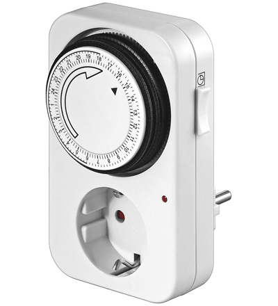 Image of Wentronic Analogue Timer - white - 3500 W - 230 V - 16 A - IP20 -...