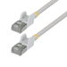 StarTech.com 4m White Ultra Slim Cat6A Ethernet Cable, Snagless, FTP, Pure Bare Copper Wire, 34AWG Slim RJ45 Network Patch Cord, Individually Tested