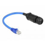 DeLOCK Cable RJ45 plug to RJ45 jack Cat.6 waterproof with cable gland