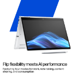 HP EliteBook 8 Flip G1i 13 inch Notebook AI PC Wolf Pro Security Edition Intel Core Ultra 7 255U Hybrid (2-in-1) 33.8 cm (13.3") Touchscreen WUXGA 64 GB LPDDR5x-SDRAM Wi-Fi 7 (802.11be) Windows 11 Pro