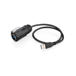 Alcasa IC01-24U301 USB-kabel USB 3.2 Gen 1 (3.1 Gen 1) 0,5 m USB A Zwart
