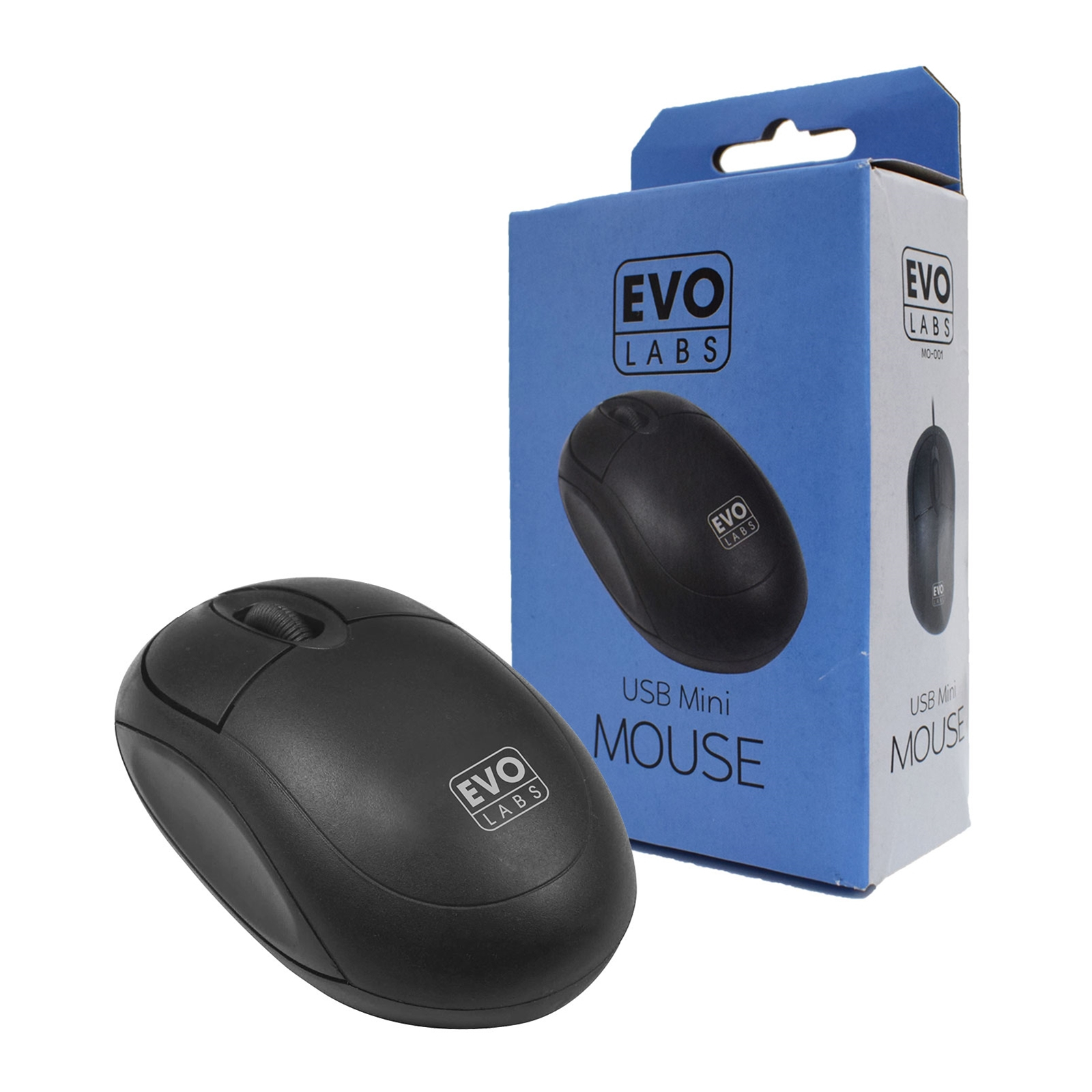 Photos - Mouse EVO Labs MO-001  Ambidextrous USB Type-A Optical 800 DPI 