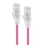 ALOGIC 1m Pink Series Alpha Ultra Slim Cat6 Network Cable, UTP, 28AWG