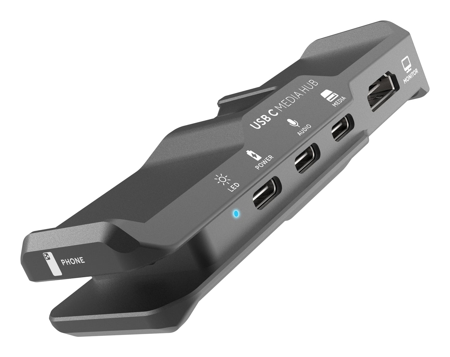 Kondor Blue KB-USBC-AHUB interface hub USB Type-C 10000 Mbit/s Grey