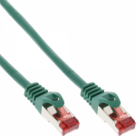 InLine Patch Cable S/FTP PiMF Cat.6 250MHz copper halogen free green 15m