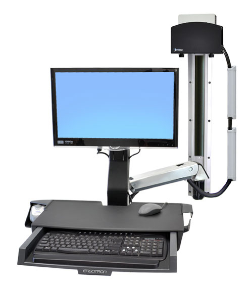 Photos - Mount/Stand Ergotron StyleView Sit-Stand Combo System with Worksurface 61 cm (24&q 45 