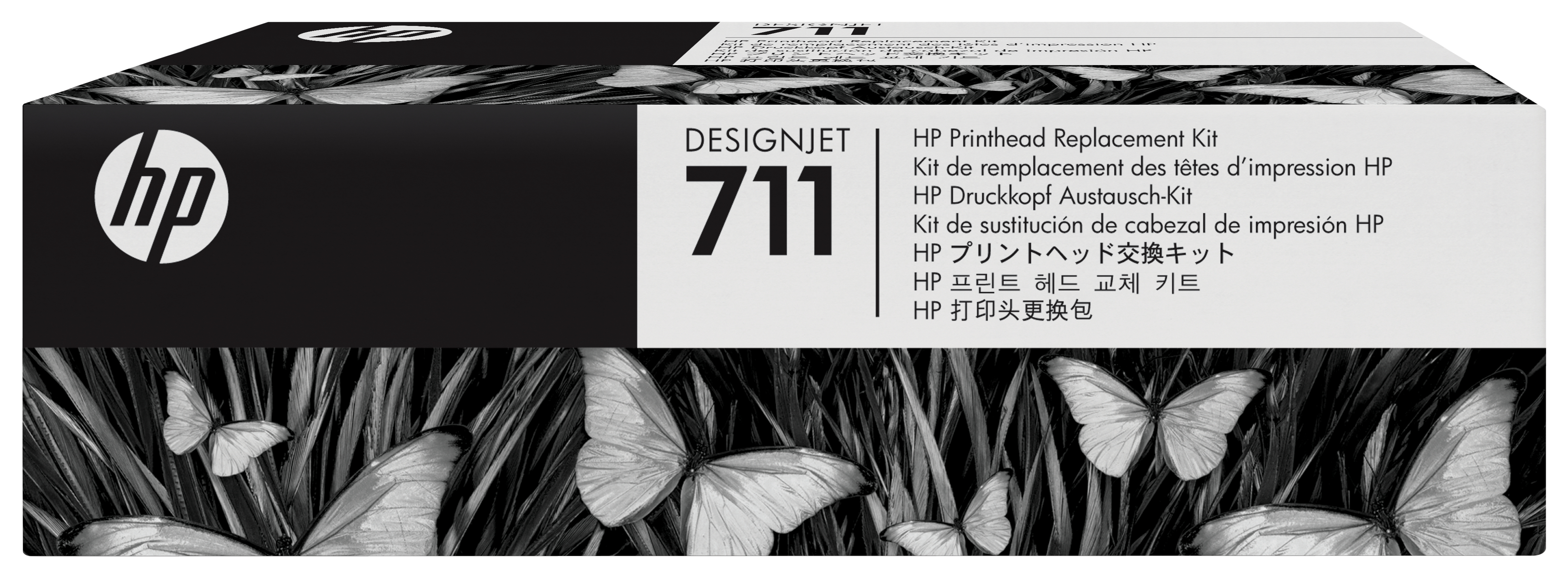 Image of HP C1Q10A/711 Printhead + Ink cartridge Bk,C,M,Y 48ml Pack=4 for...