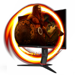 AOC 24G2SU/BK computer monitor 60.5 cm (23.8") 1920 x 1080 pixels Full HD Black, Red