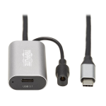 Tripp Lite U330-05M-C2C USB cable 196.9" (5 m) USB 3.2 Gen 1 (3.1 Gen 1) USB C Black, Gray
