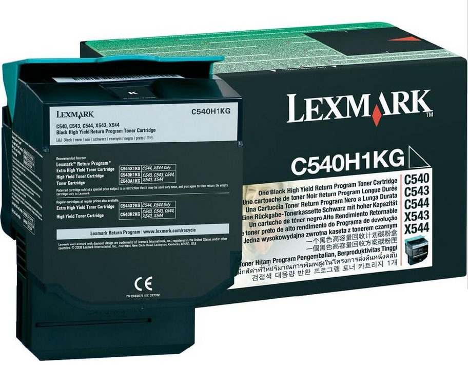 Image of Lexmark C540H1KG Toner black return program, 2.5K pages ISO/IEC...