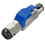Cablenet Cat6a RJ45 FTP Field Termination Plug with Blue Latch