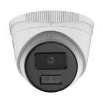 HILOOK Turret IP 4mp/ Lente 2.8 mm / 20 mts IR + 20 mts Luz Blanca / Micrófono Integrado / ACUSENSE Lite / Exterior IP67 / PoE / dWDR / H.265+ / ONVIF -
