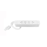 OE Elsafe | PACE 186102 | Pace 45 - 4 x GPO only with 800mm Lead to J Coupler and Desk Bracket | White