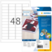 HERMA Security labels A4 45.7x21.2 mm white extra strong adhesion film matt 1200 pcs.