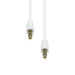 ProXtend 3-Pin Slim Cle M-M Whie 2M