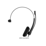 Yealink UH34 Lite Mono Teams USB Headset, Lightweight, All Day Wearing Comfort, Ear Wideband Noise Cancelling Microphone, Foamy Ear Cushions, USB-A