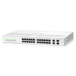 HPE Aruba Networking Aruba Instant On 1430 26G 2SFP Unmanaged L2 Gigabit Ethernet (10/100/1000) 1U White