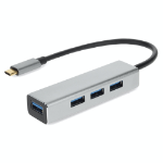 AddOn Networks USBC24USB3AL-AA laptop dock/port replicator USB Type-C Aluminium