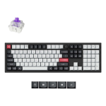 Keychron Q6 HE keyboard Universal USB + RF Wireless + Bluetooth QWERTY UK English Black