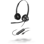 POLY EncorePro 320 Headset Wired Head-band Office/Call center USB Type-C Black