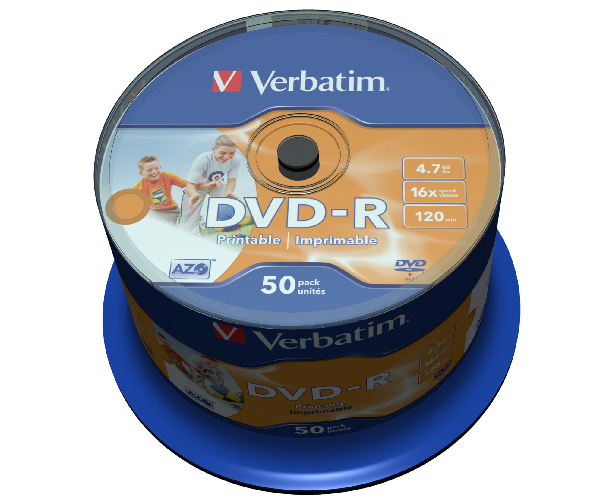 Verbatim DVD-R Spindle 4x 4.7GB (Pack of 50) 43533