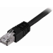 Deltaco F/UTP Cat6 patchkabel, LSZH, 3m, svart