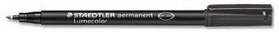 Staedtler Lumocolour Pen Permanent Medium Black (Pack of 10) 317-9