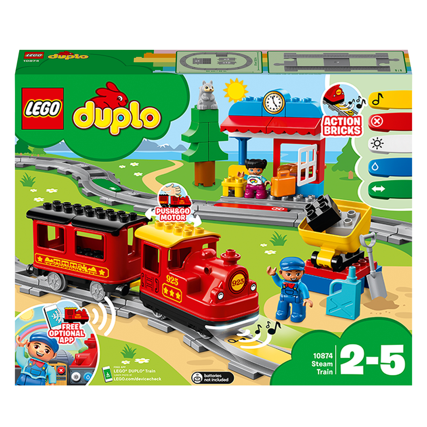 Image of LEGO Duplo Dampfeisenbahn 10874