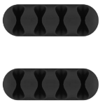 Microconnect CABLEMANA-16 cable organizer Floor Cable holder Black 2 pc(s)