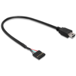 DeLOCK 83170 USB cable USB 2.0 0.3 m Mini-USB B Black