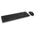 Inter-Tech KM-3149R keyboard USB QWERTY Russian, US English Black