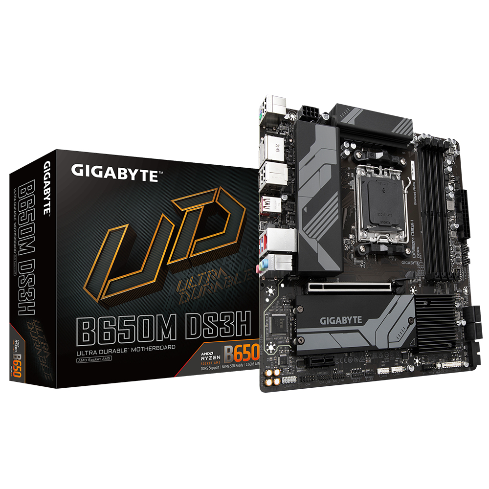 B650M DS3H GIGABYTE TECH AM5 Gigabyte B650M DS3H mATX
