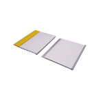 Beaverswood Self-Adhesive Ticket Holders (Clear) With Card Insert (White) For Shelving and Racking H80mmxW100mm (Pack 100) - TS810