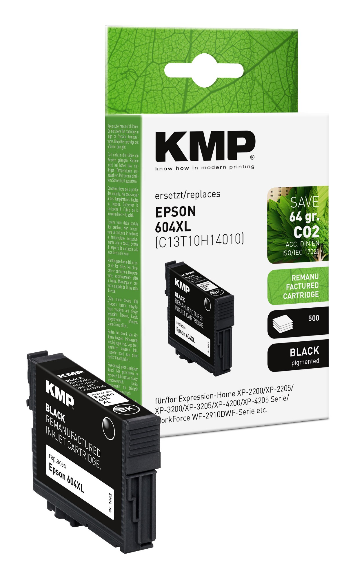 KMP 1662,4001 ink cartridge 1 pc(s) Compatible Black
