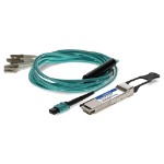 AddOn Networks QSFP-40G-SR4-4LC-5M-AO InfiniBand/fibre optic cable MPO 4x LC MMF Aqua colour