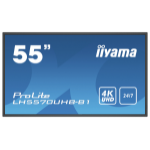 iiyama LH5570UHB-B1 Signage Display Digital signage flat panel 138.7 cm (54.6") VA 700 cd/mÂ² 4K Ultra HD Black Built-in processor Android 9.0 24/7