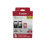 Canon 3712C008/PG-560XL+CL-561XL Printhead cartridge multi pack black + color +50 sheet Photopaper 14,3ml + 12,2ml Pack=2 for Canon Pixma TS 5350