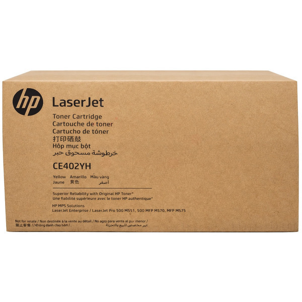 HP CE402YH/507A Toner cartridge yellow Contract, 17K pages ISO/IEC 19798 for HP LaserJet EP 500