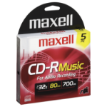 Maxell 625132 blank CD CD-R 700 MB 5 pcs