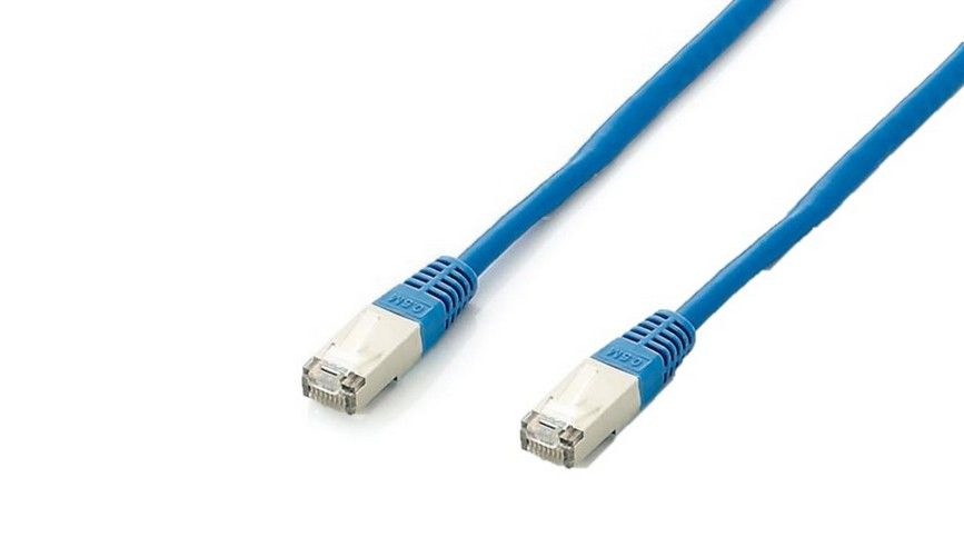 Photos - Cable (video, audio, USB) Equip Cat.6A Platinum S/FTP Patch Cable, 1.0m, Blue 605830 