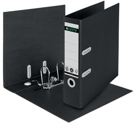 Leitz LAF180 Recycled 80mm A4 Black (Pack of 10) 10180095