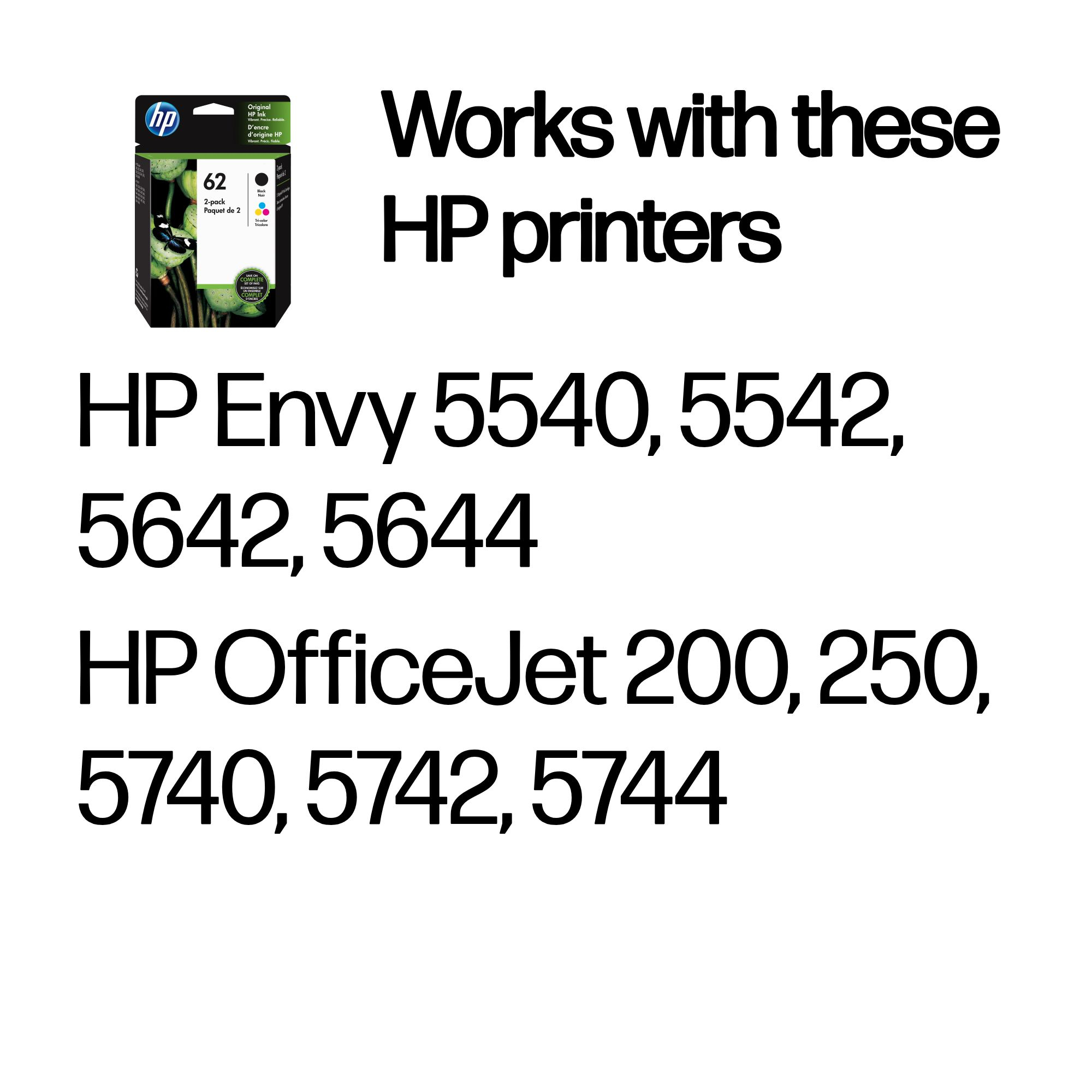 HP N9J71AE/62 Printhead cartridge multi pack black + color 200pg + 165pg Pack=2 for HP Envy 5640