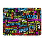 Sharkoon 20 Years Mouse Mat Gaming mouse pad Multicolour