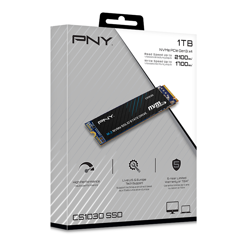 M280CS1030-1TB-RB PNY PNY SSD M.2 (2280) 1TB CS1030 (PCIe/NVMe) Retail